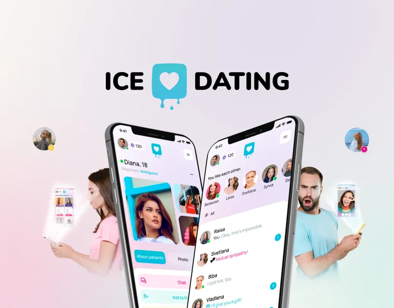 ICE Dating — UX/UI для dating-застосунку — кейс Kolir