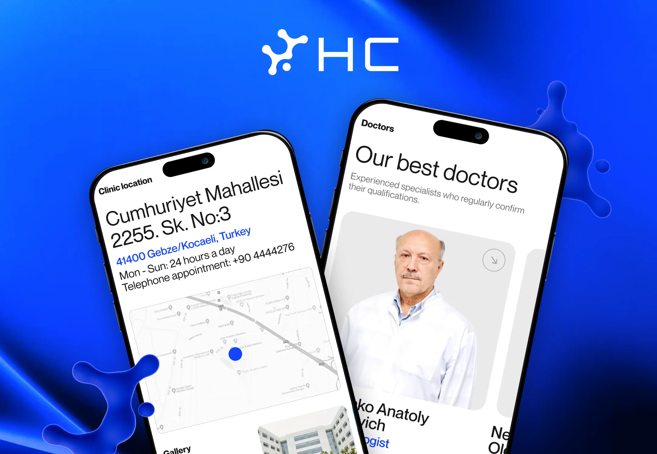 HC Healthcare — брендинг і сайт у сфері медицини — кейс Kolir